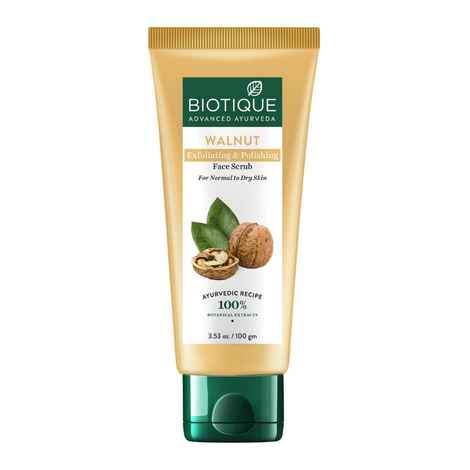 Buy Biotique Walnut Exfoliating & Polishing Face Scrub (100 gm) - Purplle