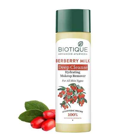 Buy Biotique Berberry Milk Deep Cleanse Hydrating Makeup Remover (120 ml) - Purplle