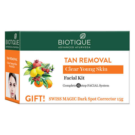 Buy Biotique Tan Removal Clear Young Skin Facial Kit (65 gm) - Purplle