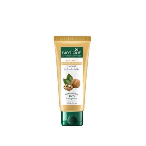 Buy Biotique Walnut Exfoliating & Polishing Face Scrub 50 gm Tube - Purplle