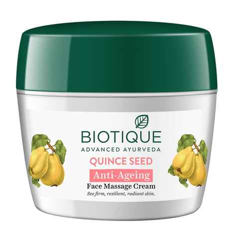 Buy Biotique Quince Seed Anti-Ageing Face Massage Cream 175 gm Eco Jar - Purplle