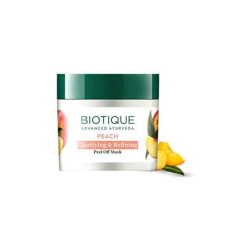 Buy Biotique Peach Clarifying & Refining Peel-Off Mask 50 gm - Purplle