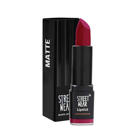 Buy STREET WEAR® Matte Lipstick -PINK POP (Pink) - 4.2 gms -Longwear, Velvety texture, Fade-resistant, High Color payoff, Lightweight Matte Lipstick, Plant-based Canuuba wax, Paraben-free - Purplle