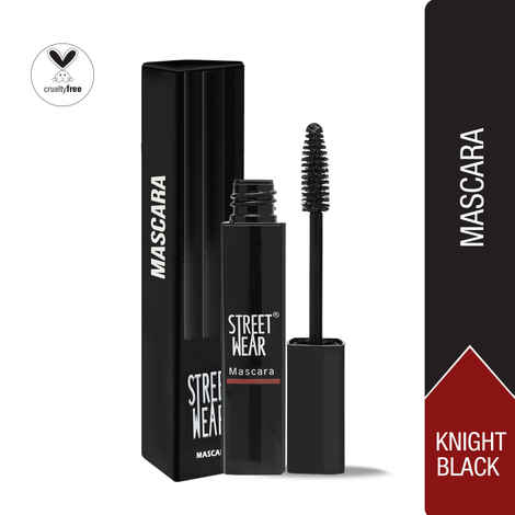 Buy STREET WEAR® Mascara -KNIGHT BLACK (Black) - Voluminous Lash Lift, Non Clumping, Flake Free, Smudge Free, 100% Waterproof Formulation, Enriched with Aloe Vera, Vitamin E and Panthenol - Purplle