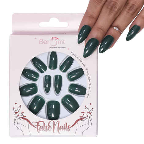 Buy BEROMT PREMIUM GLOSSY NAILS- 324 (NAIL KIT INCLUDED) - Purplle