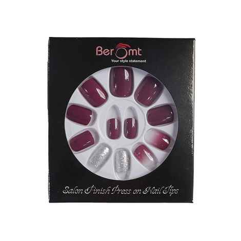 Buy BEROMT BRIDAL & PARTY NAILS-752 (NAIL KIT INCLUDED) - Purplle