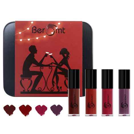 Buy BEROMT DATE MINI MATTE LIPSTICK - SET OF 4 - Purplle