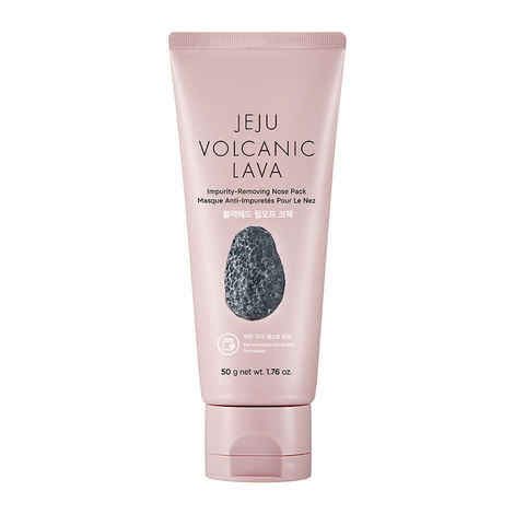 Buy The Face Shop Jeju Volcanic Lava Impurity Removing Nose Pack, White, 50 g - Purplle