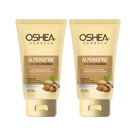 Buy OSHEA HERBALS Almondfine Facewash (Pack of 2 ) - Purplle