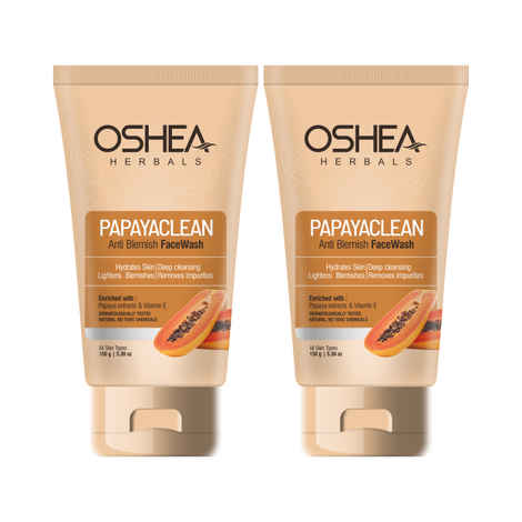 OSHEA HERBALS Papayaclean Anti Blemish Face Wash (Pack of 2 )
