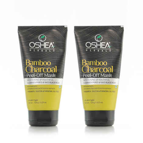Buy OSHEA HERBALS Activated Charcoal peel off mask (Pack of 2 ) - Purplle
