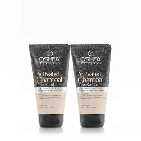 Buy OSHEA HERBALS Activated Charcoal Face Scrub (Pack of 2 ) - Purplle