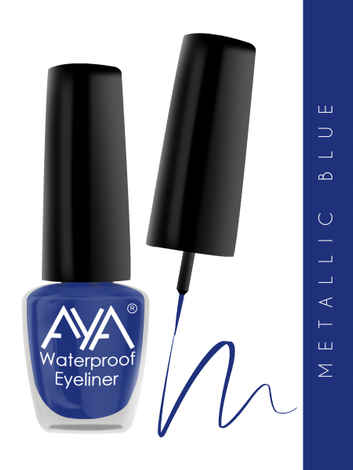 AYA 24 Hrs Long Lasting & Waterproof Eyeliner, Metallic Blue (5 ml)