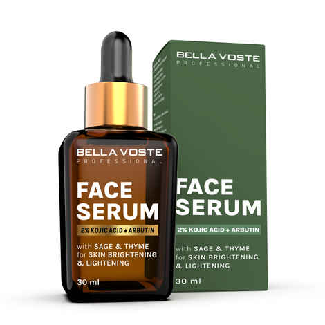 Buy Bella voste Professional 2% KOJIC ACID + ARBUTIN Face Serum with SAGE & THYME for SKIN BRIGHTENING & LIGHTENING - 30 ml - Purplle