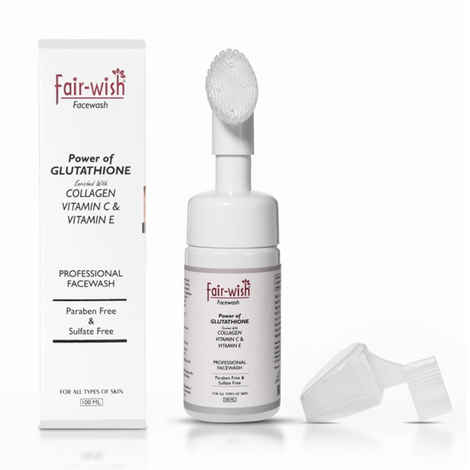 Buy Fair Wish Foaming Face Wash with power of Glutathione,Collagen & Vitamin C for Men & Women -100 ml for Bright, Fair ,Glowing Skin, Acne & Pimples. - Purplle