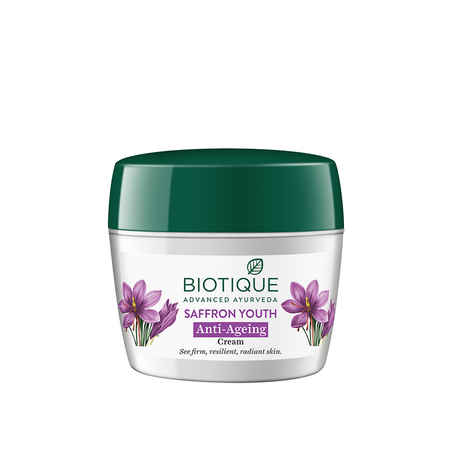 Buy Biotique Saffron Youth Anti-Ageing Cream (175 g) - Purplle