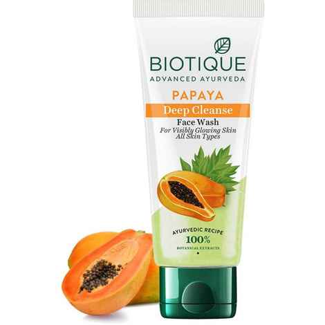 Buy Biotique Papaya Deep Cleanse Face Wash 100Ml - Purplle