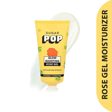 Buy SUGAR POP Glow Boosting Rose Gel - Infused with Aloe Vera, Glycerin and Rose-Oil | Hydrates & Lightens Dark Spots l Face Moisturizer 2 Pcs - Purplle