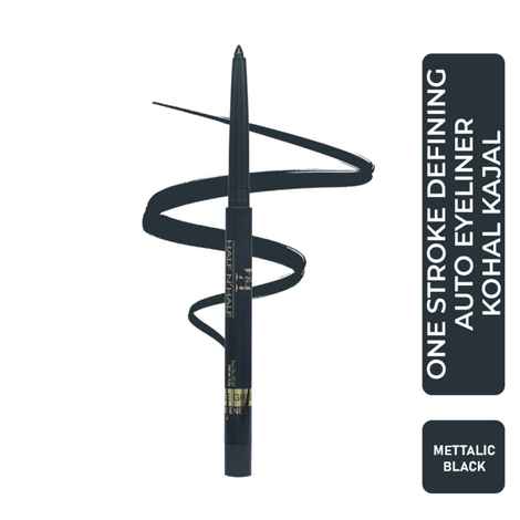 Buy Half N Half One Stroke Defining Auto Eyeliner Kohl Kajal, smudge proof and waterproof, 18hour Long Lasting, 0.3 gm - Purplle