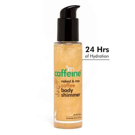 mCaffeine Coffee Body Shimmer for Illuminized Skin | For Soft Shine with Lightweight & Non-Greasy Texture - Vegan 105 ml