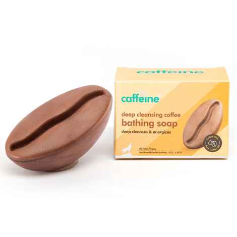 Buy mCaffeine Deep Cleansing Coffee Bathing Soap for Soft & Smooth Skin | Energizes & Smoothens - Natural & 100% Vegan 75 gm - Purplle