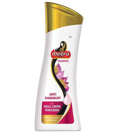 Buy Meera Anti Dandruff Shampoo, With Small Onion and Fenugreek, 180ml - Purplle
