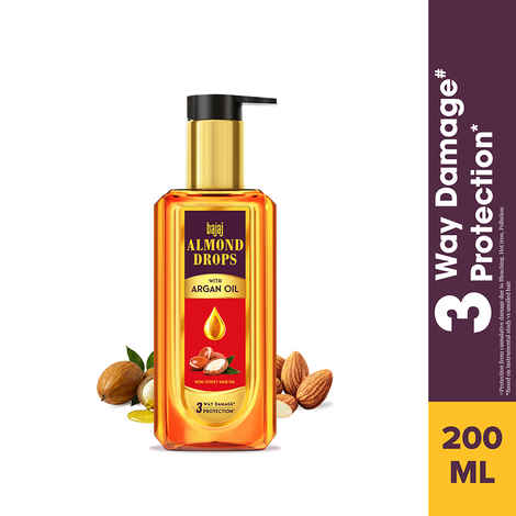 Bajaj Almond Drops Almond Drops Hair Oil with Argan 200ml