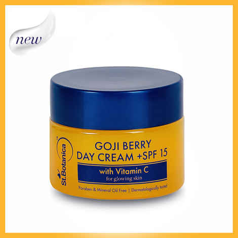 Buy St.Botanica Goji Berry Day Cream + SPF15, 50 gm with Goji Berry, 1% Vitamin C & Dragonfruit - Purplle