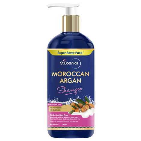Buy St.Botanica Moroccan Argan Hair Shampoo, 600 ml with Moroccan Argan Oil to Nourish Dull & Dry Hair - Purplle