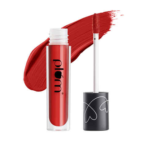 Buy Plum Matte In Heaven Liquid Lipstick | Non-Drying | Smudge-Proof | 100% Vegan & Cruelty FreeA | Silly Chilly - 138 (True Red) - Purplle