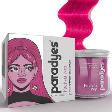 Buy Paradyes Ammonia Free Fuchsia Pop Semi-Permanent Hair Color (120 gm) - Purplle