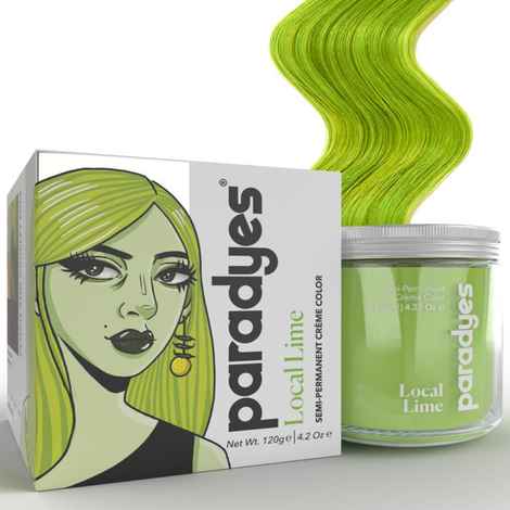 Buy Paradyes Ammonia Free Local Lime Semi-Permanent Hair Color (120 gm) - Purplle