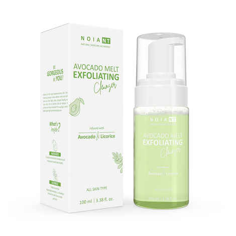 Buy Noiant Avocado & Licorice Melt Exfoliating Foaming Cleanser | Daily Face Cleanser, Removes Oil, Deep Cleansing | For Normal to Oily skin - 100ml - Purplle