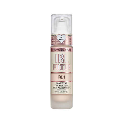 Buy Makeup Revolution IRL Filter Longwear Foundation F0.1 23 ml - Purplle
