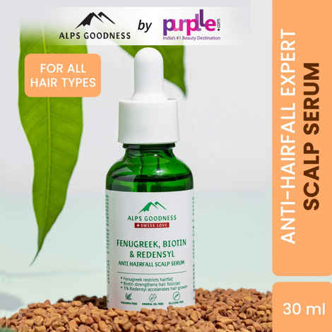 Buy Alps Goodness Anti Hairfall Scalp Serum with Fenugreek, Biotin and Redensyl (30 ml) | Hair Serum | Silicone Free| Sulphate Free| Silicone Free Serum - Purplle