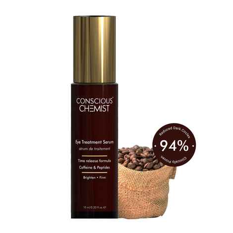 Buy Conscious Chemist Eye Treatment Serum | Caffeine & Peptides | Dark Circles & Crow's Feet 10 ml - Purplle