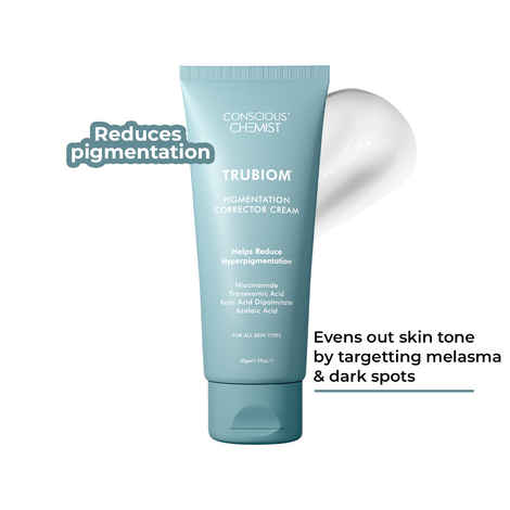 Conscious Chemist Trubiom Pigmentation Corrector Moisturiser | Kojic Acid Face Cream | 50 gm | Azelaic Acid Cream, Face Cream for Men & Women, Niacinamide & Tranexamic Acid, Anti Pigmentation Cream, Reduce Dark Spots, All Skin Type