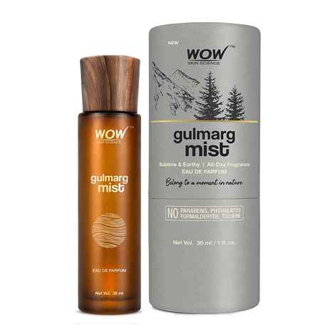 WOW SKIN SCIENCE WOW Skin Science Eau De Parfum Gulmarg Mist - Sublime And Earthy All Day Fragrance - Long Lasting & Unisex Perfume - 36 30 ml+30 ml