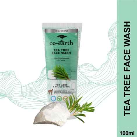 Colorbar Co-earth Tea Tree Face Wash-(100 ml)