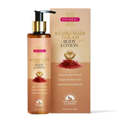 Buy Inveda Kumkumadi Tailam Body Lotion, 200 ml - Purplle