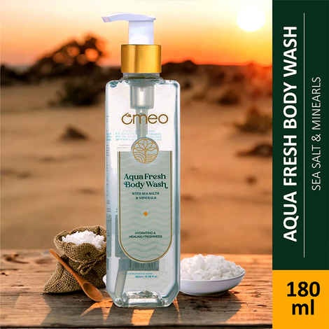 Buy Omeo Aqua Fresh Body Wash, Shower Gel | With Goodness of Sea Salt and Minerals for Feel Freshness All Through The Day For Women & Men | Pump Bottle - 180 ml - Purplle