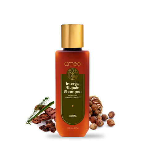 Buy Omeo Intense Repair Shampoo With Benefits from Natural Ingredients of Reetha, Shikakai, Calendula and Thuja | Cleansing and Nourishing on Hair For Men & Women 100 ml - Purplle