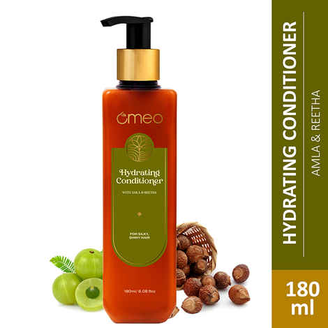 Buy Omeo Hydrating Conditioner with Natural extracts of Reetha and Amla | Cleansing, Strengthening and Nourishing Hairs, Resists Combing Damage for Men & Women - 180ML - Purplle