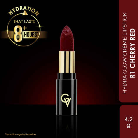 Buy Good Vibes HydraGlow Creme Lipstick | Avocado Oil & Vitamin E | Cherry Red (R1) - 4.2 gm - Purplle
