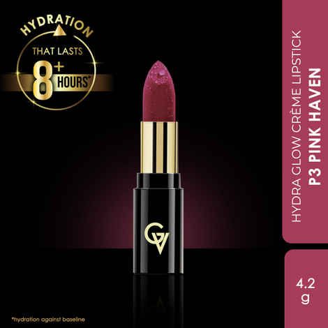 Good Vibes HydraGlow Creme Lipstick | Avocado Oil & Vitamin E | Pink Haven (P3) - (4.2 gm)