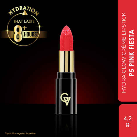 Buy Good Vibes HydraGlow Creme Lipstick | Avocado Oil & Vitamin E | Pink Fiesta (P5) - (4.2 gm) - Purplle