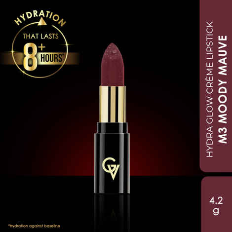 Buy Good Vibes HydraGlow Creme Lipstick | Avocado Oil & Vitamin E | Moody Mauve (M3) - (4.2 gm) - Purplle