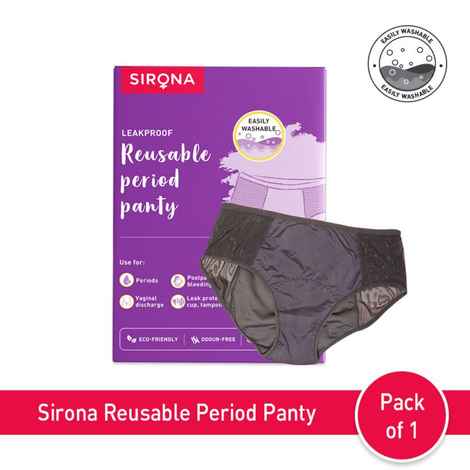 Buy Sirona Reusable Period Panties for Women (L Size) for 360 Degree Coverage & Leak-proof Protection - L - Purplle
