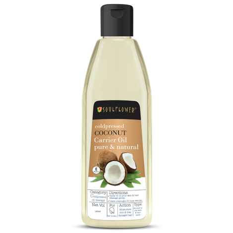 Buy Soulflower Coldpressed Coconut Carrier Oil 120 ml - Purplle