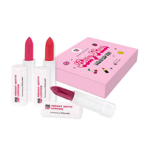 Buy Myglamm Popxo Makeup - Mini Lip Kit-Berry Amor-10 gm - Purplle
